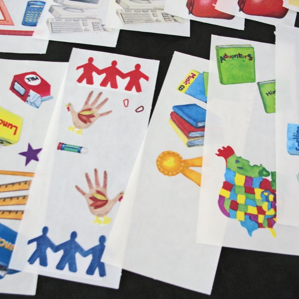 Lot of Stickers, Studio, Block, School, Rollerblades, Bicycle. - Picture 9 of 10